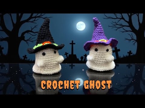 Easy Crochet Ghost Tutorial | Step-by-Step Amigurumi Ghost for Halloween Decor