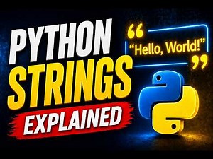 Python Strings Explained for Beginners | Python Tutorial 2024