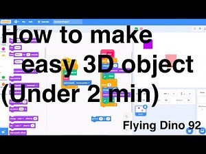 How to make easy 3D object on Scratch (Under 2 min)