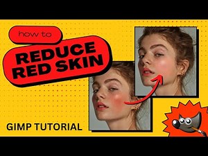 How to REDUCE SKIN REDNESS Easily in GIMP (Fix Skin Blemishes)
