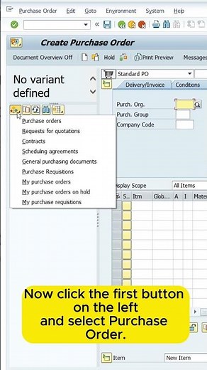 Learn how to create a Purchase Order in SAP fast and easy!
