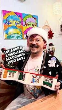 Learn to build a magical accordion LEGO box! #legotutorial #legohowto