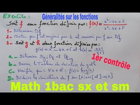 generalites sur les fonctions: preparation au controle