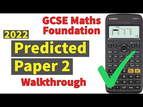 GCSE Maths 2022 Edexcel Foundation Paper 2 (Calculator) - Predicted Paper Walkthrough