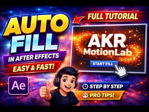 🚀 After Effects Auto Fill Tutorial | Easy & Fast Method