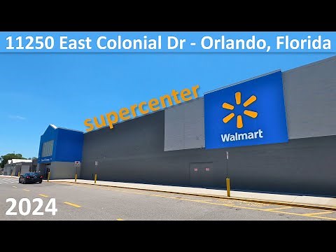 Walmart Supercenter at 11250 East Colonial Drive in Orlando, Florida - Shopping Store 890