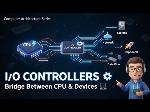 Input/Output Controllers | Peripheral, DMA, Storage, and Network Controllers Explained