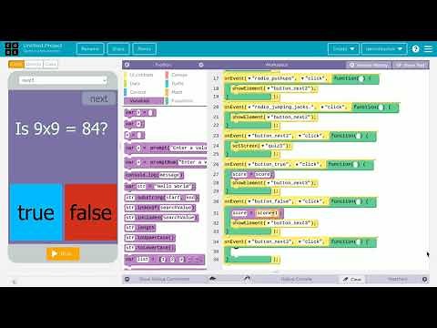 how to create a quiz game on app lab! (code.org)