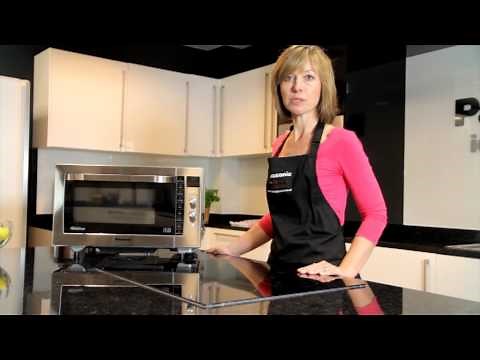 Setting the clock on the Panasonic combination microwave oven