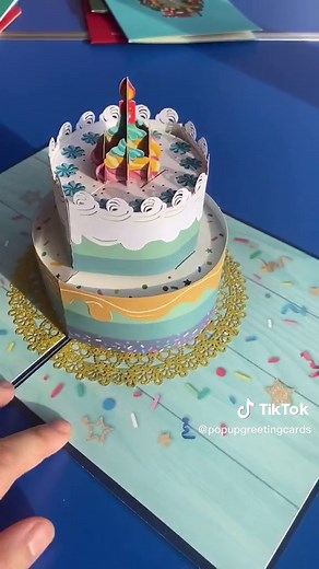3D Birthday Cake Card Pop Up | Creative Card Designs