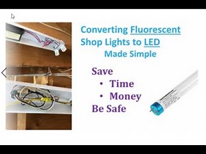 Converting Fluorescent Shop Lights to LED made Simple-DIY
