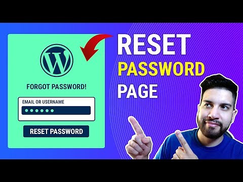 How To Create A Reset Password Page On Wordpress