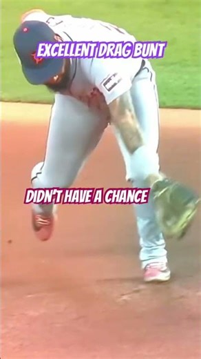 Perfect drag Bunt #baseball #baseballcoach #mlb #hitting