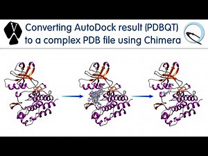 Converting AutoDock result to a complex PDB file using Chimera #bioinformatics #pdb #chimera #biogem