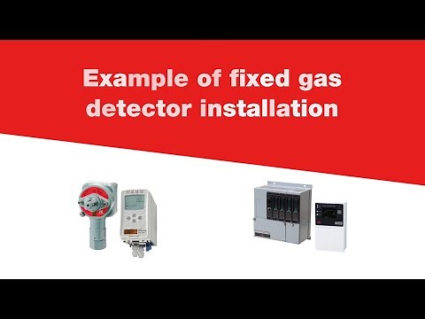 【gas detector】Example of fixed gas detector installation