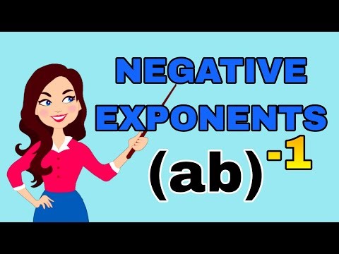 Negative Exponents | How to solve Negative Exponents | Algebra Math