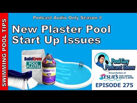 New Plaster Swimming Pool Start Up Issues