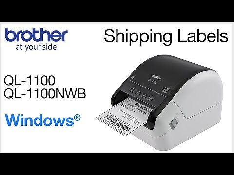 Print Shipping Labels on QL1100 – Windows