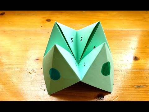 How to make a paper fortune teller or chatterbox