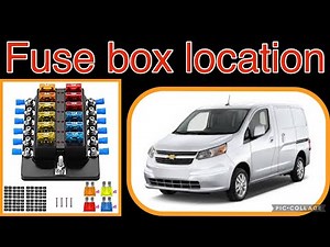 The fuse box location on a 2017 Chevy City Express