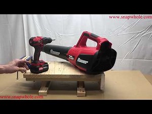Harbor Freight Bauer 20v Jet Blower Review and Use Demonstration