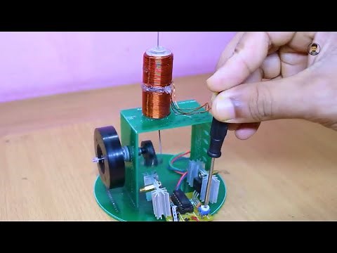 how to make electro magnetic single piston engine at home
