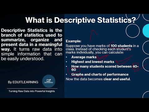 Introduction to Descriptive Statistics | Statistics for Data Analysis