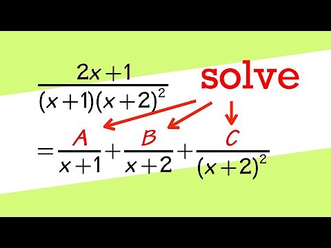 how to solve partial fractions