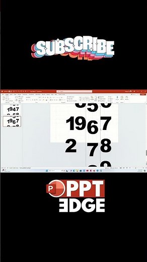 Scrolling numbers animation in PowerPoint | PPT EDGE