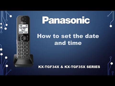 Panasonic - Telephones - Function - How to set the date and time. Models listed in Description.