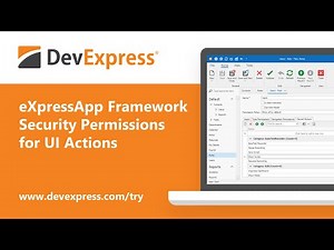 Role-based Access Control: Security Permissions for Menu Actions (XAF UI)