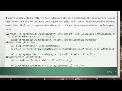 Fixing the ExoPlayer Resize Mode Issue in Android Applications