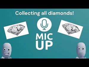 Collecting all diamonds in Roblox Mic Up