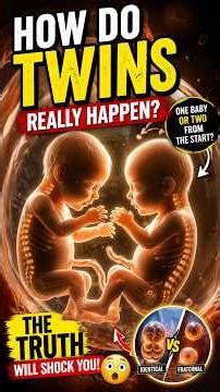 How Do Twins Really Happen? One Baby or Two From The Start? #Twins #ScienceFacts #BiologyFacts