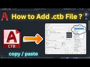 How to add .ctb File in AutoCad | Step by step Guide