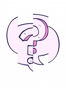 Question marks Animation moving on alpha channel green screen background. 4K Resolution