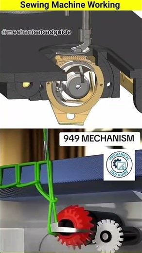 Sewing machine working #automobile #autocadblocks #foryou #machinedesign #viral #machine#mechanical