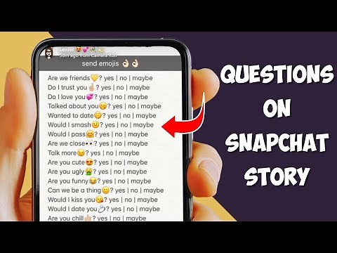 How To Ask Questions On snapchat Story