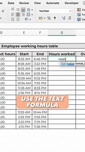 How to create a working schedule table in excel !