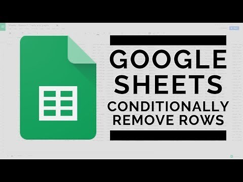 Google Sheets - Remove Rows Containing Certain Data