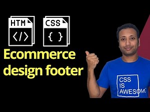 CSS ecommerce project in Bangla part-5 : responsive footer