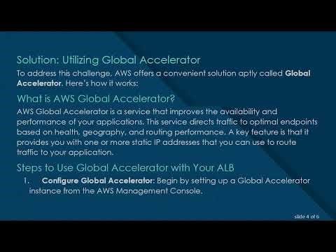 How to Assign an Elastic IP to an Existing AWS Application Load Balancer
