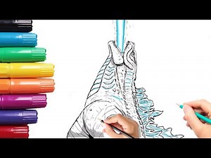 How To Draw Godzilla (Atomic Breath) | Step By Step | Monsterverse