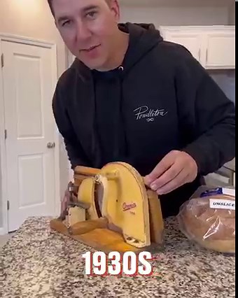 1M views · 2.8K reactions | This 1930s bread slicer seems to work perfectly 朗 | FOODbible | Facebook