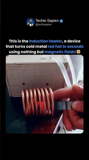 How Induction Heating Turns Metal Red Hot in Seconds! 🤯🔥