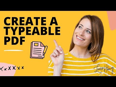 How to Create a Fillable PDF