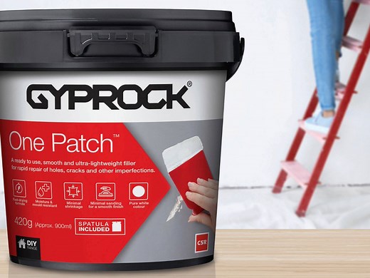 Use Gyprock One Patch Plaster Repair To Fix Imperfect Walls - Bunnings Australia