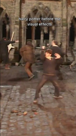 Harry Potter before the visual effects #HarryPotter #BehindTheScenes