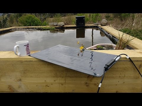 How to build a super easy " no dig" wildlife pond with solar power