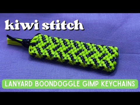 KIWI STITCH TUTORIAL for Cute Boondoggle Bag Charm